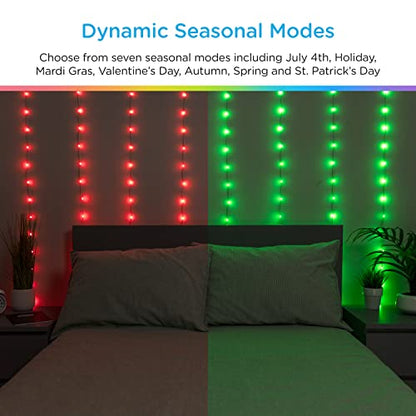 Enbrighten Basics Series 3 X7  RGB Curtain Fairy Lights - Bellso