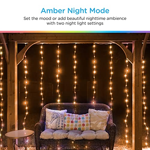 Enbrighten Basics Series 3 X7  RGB Curtain Fairy Lights - Bellso
