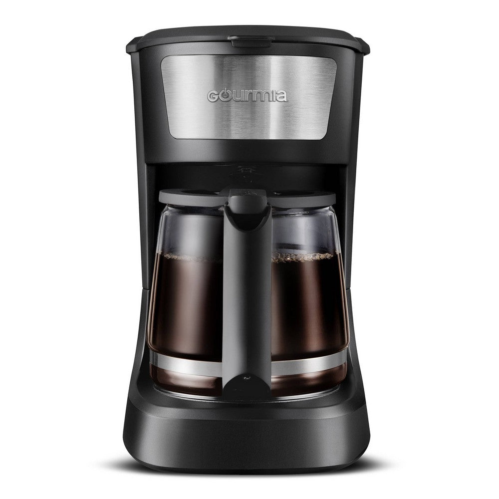 Gourmia 12 Cup One-Touch Switch Coffee Maker with Auto Keep Warm Black: Drip Coffee Machine, 900W, Basket Filter - Bellso