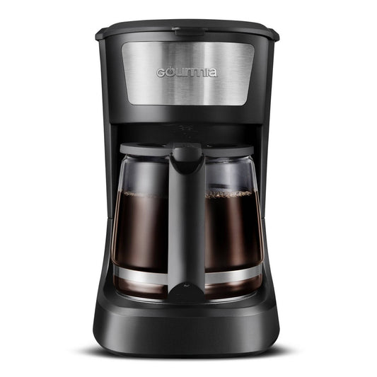 Gourmia 12 Cup One-Touch Switch Coffee Maker with Auto Keep Warm Black: Drip Coffee Machine, 900W, Basket Filter - Bellso