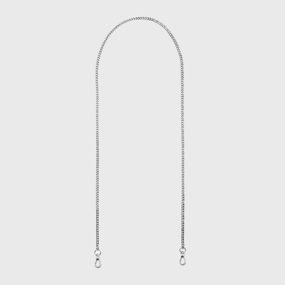 Chain Crossbody Handbag Strap - a New Day Silver: Lobster Claw Clasp, Zinc Alloy, Solid Pattern, 46.8" Length - Bellso