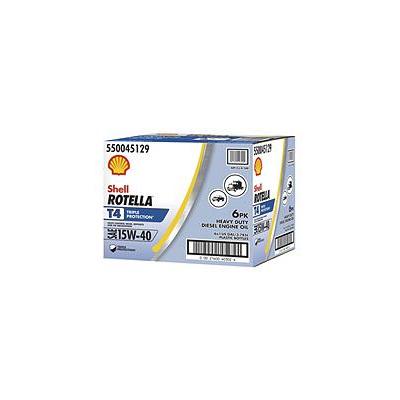 Rotella T4 15w40 Heavy Duty Motor Oil - 1 Gallon Bottles - 6 Pack - Bellso