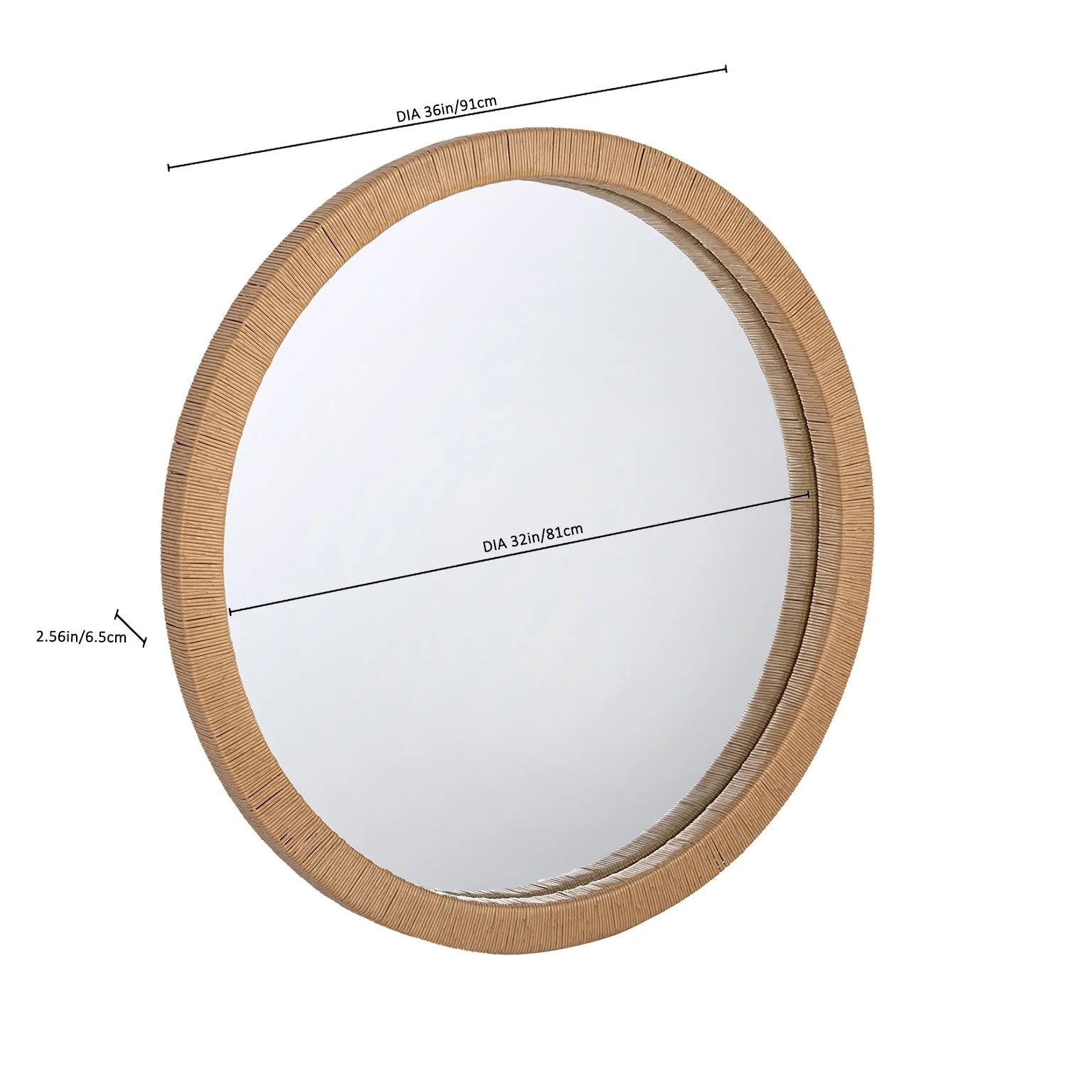 details by Becki Owens Handwoven 36" Vanity Mirror - Bellso