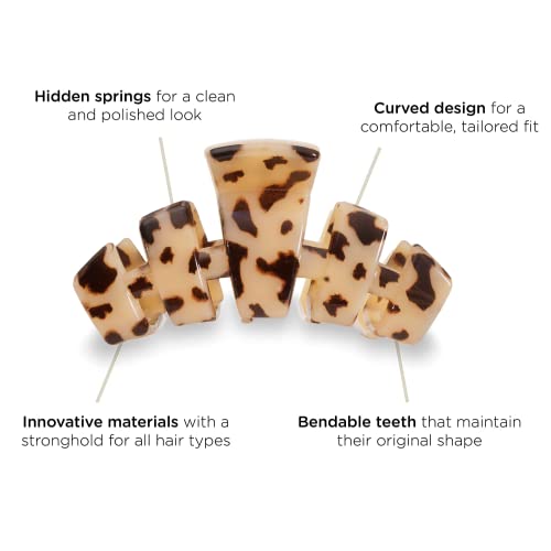 TELETIES Tortoise Medium Hair Clip - Blonde - Bellso