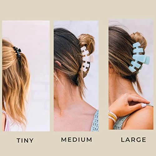 TELETIES Tortoise Medium Hair Clip - Blonde - Bellso