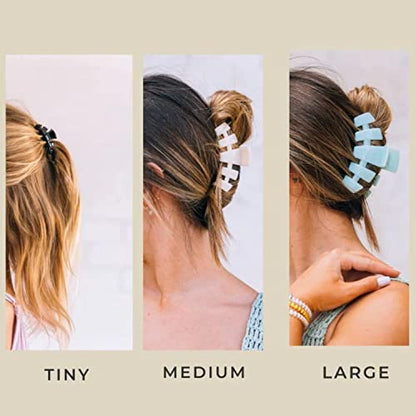 TELETIES Tortoise Medium Hair Clip - Blonde - Bellso