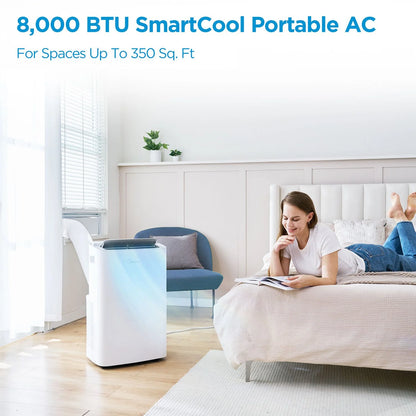 Midea MAP08S1XWTS 8,000 BTU DOE/12,000 BTU Ashrae Smartcool Portable AC - Bellso