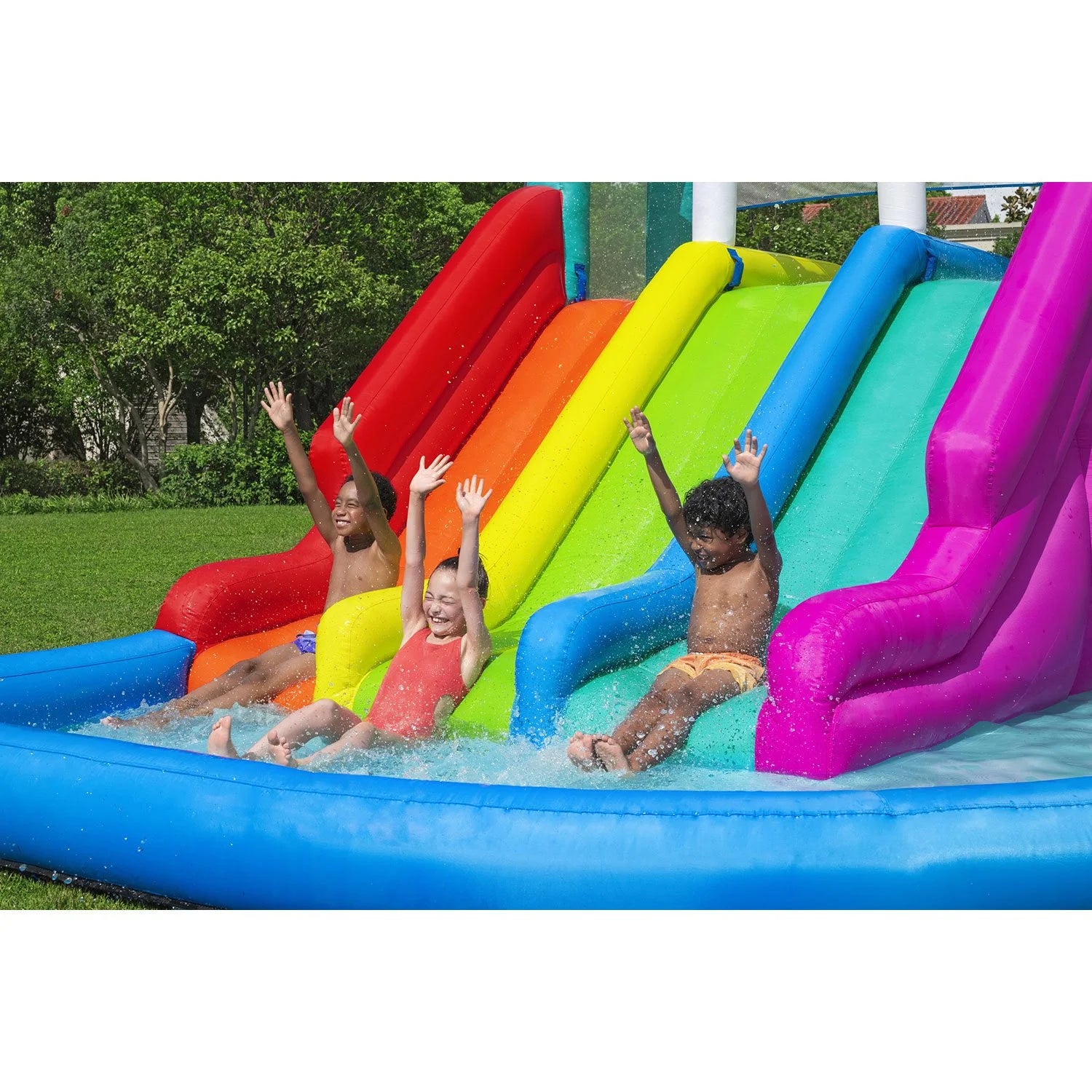 H2OGO! Triple Splash Kids Inflatable Water Park - Bellso