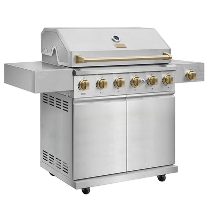 Gordon Ramsay Collections (STORE DISPLAY USED)THOR Kitchen Outdoor Stainless Steel 6-Burner Gas Grill w/ Cover