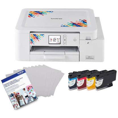 Brother Sublimation Printer, 4-Color Sublimation Ink Cartridges and 100 Sheets Sublimation Paper - Bellso