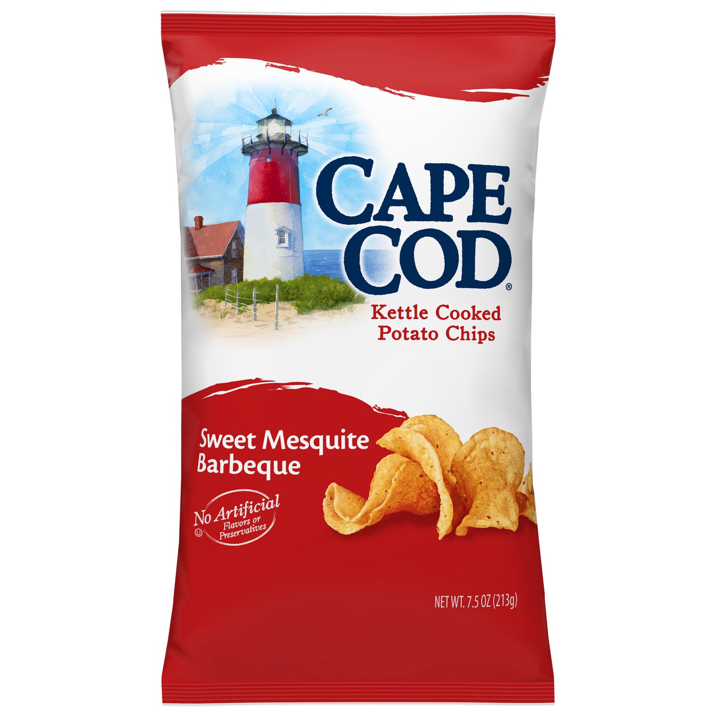 Cape Cod Potato Chips  Sweet Mesquite Barbeque Kettle Chips  7.5 Oz - Bellso