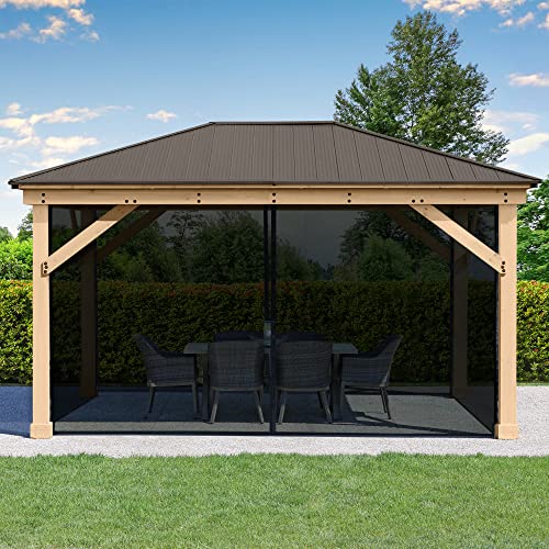 Yardistry 12 X 16 Meridian Gazebo Mosquito Mesh Kit
