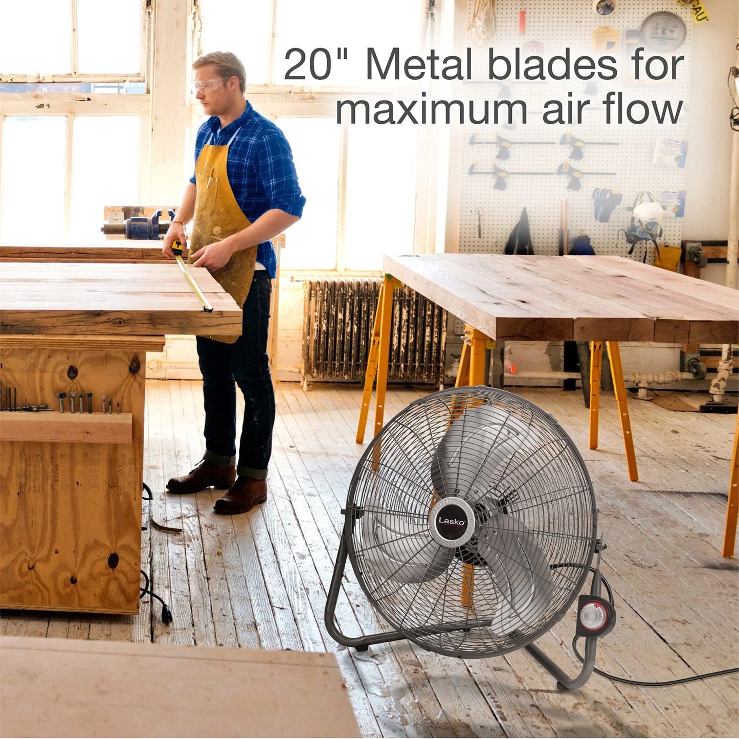 Lasko H20310 20'' High Velocity Floor & Wall Mount Fan - Bellso