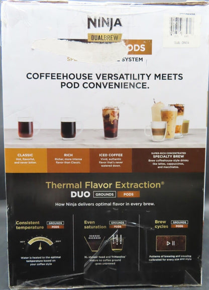 Ninja DualBrew Grounds & Pods Specialty Coffee Maker (CFP451A) - Bellso