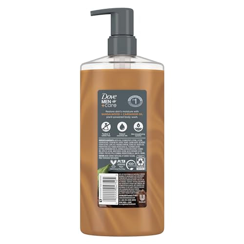 Dove Men+Care Plant-Based Body Wash Sandalwood + Cardamom Oil  26 Oz