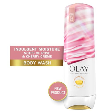 Olay Indulgent Moisture Women S Body Wash  Notes of Rose and Cherry  for All Skin Types  20 Fl Oz - Bellso