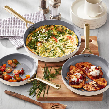 Member's Mark 3-Piece Modern Ceramic Fry Pan Set