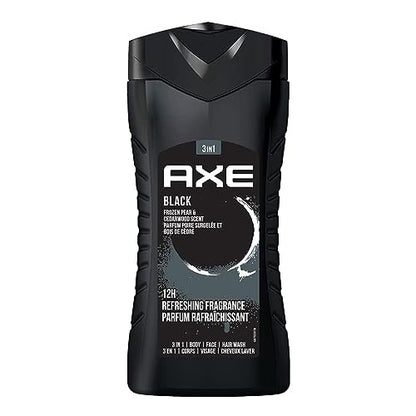AXE Black- Frozen Pear & Cedarwood Scent 3 in 1 Body Wash| Face Wash| Hair Wash - Bellso