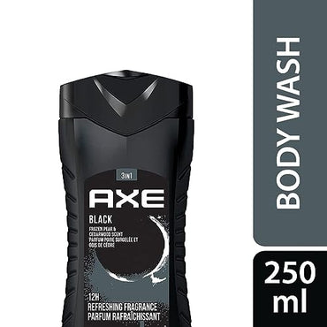 AXE Black- Frozen Pear & Cedarwood Scent 3 in 1 Body Wash| Face Wash| Hair Wash - Bellso