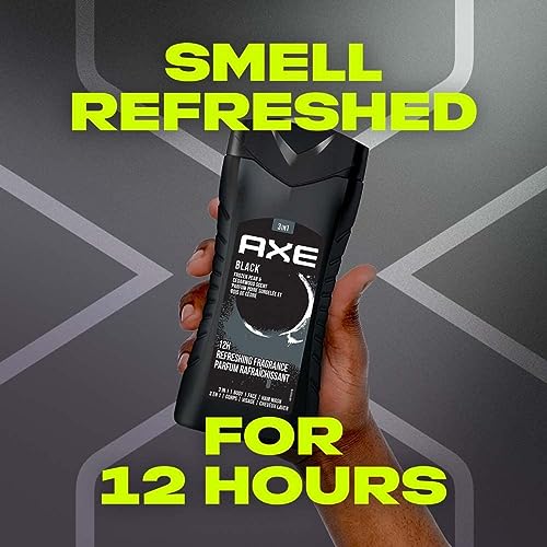 AXE Black- Frozen Pear & Cedarwood Scent 3 in 1 Body Wash| Face Wash| Hair Wash - Bellso