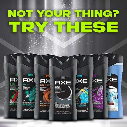 AXE Black- Frozen Pear & Cedarwood Scent 3 in 1 Body Wash| Face Wash| Hair Wash - Bellso