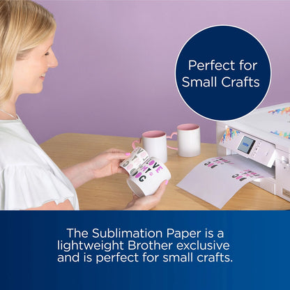 Brother Sublimation Printer, 4-Color Sublimation Ink Cartridges and 100 Sheets Sublimation Paper - Bellso
