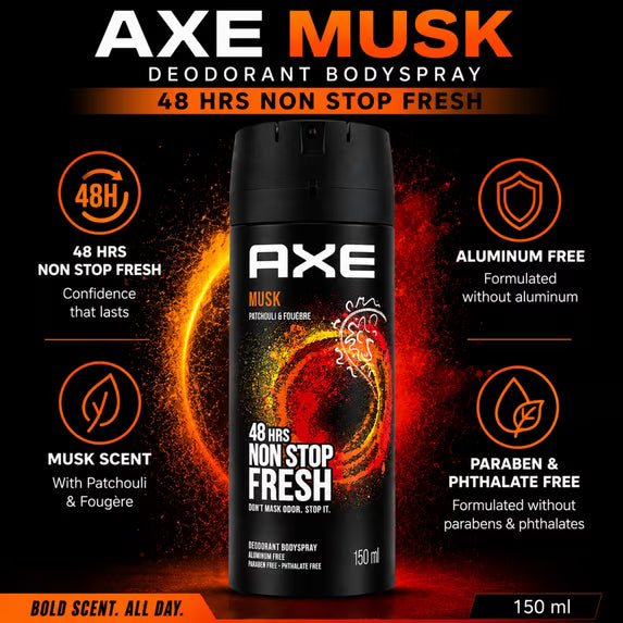 Axe Deo Spray-Musk 150ml/5oz