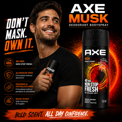 Axe Deo Spray-Musk 150ml/5oz