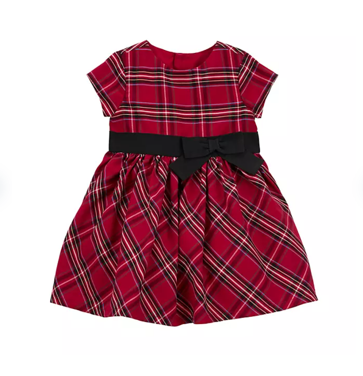 Carter's Toddler Girls Diaper Cover Short Sleeve Holiday Dress Size 12m - Bellso