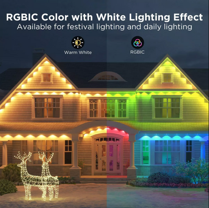 Govee 100ft RGBICW White Permanent Outdoor Lights Elite - Bellso