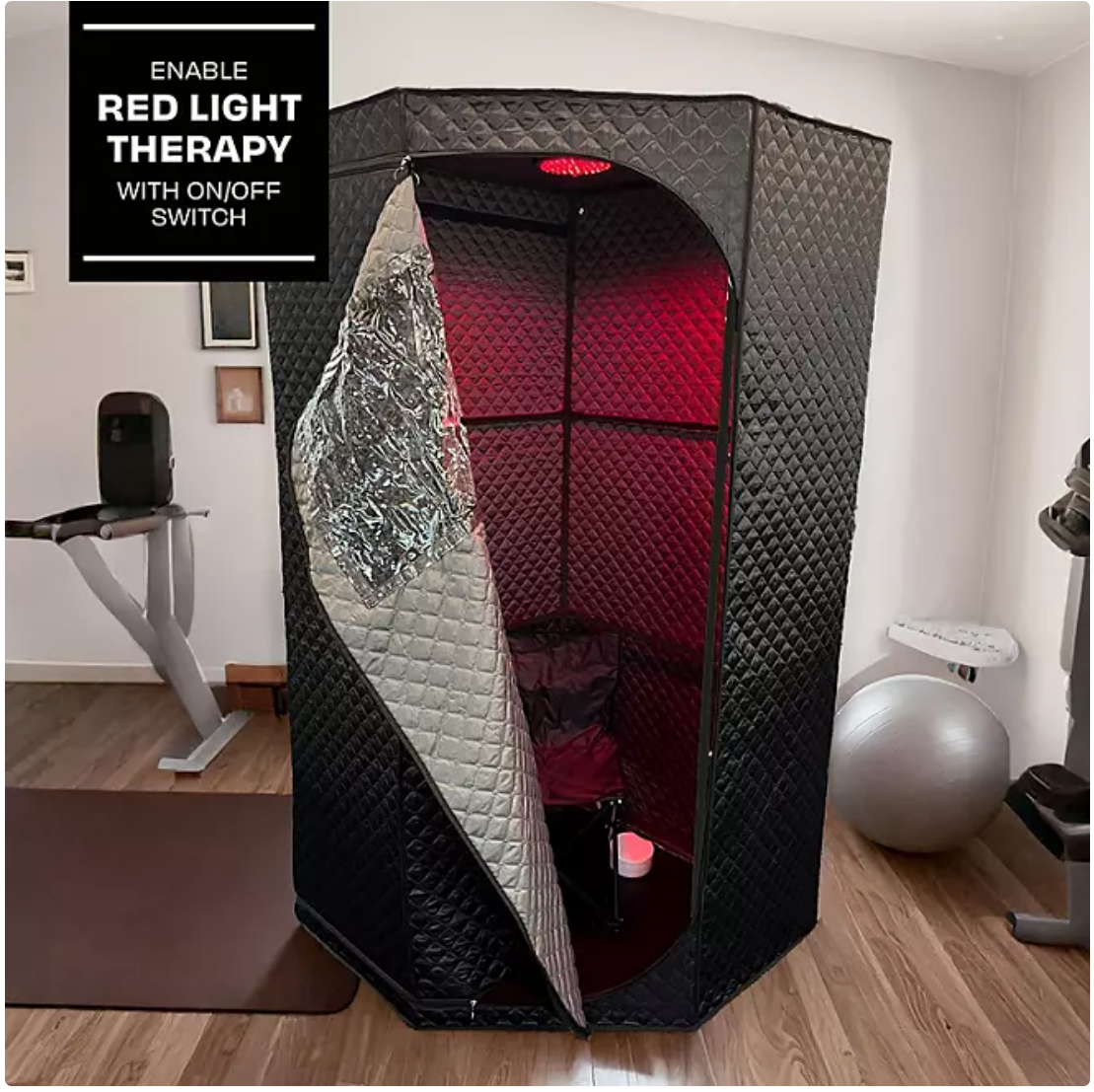 Therapod Portable Steam Sauna with Red Light Therapy - Bellso