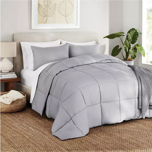 Try interactive video Member's Mark Down Alternative 3-Piece Comforter Set Full/Queen - Bellso