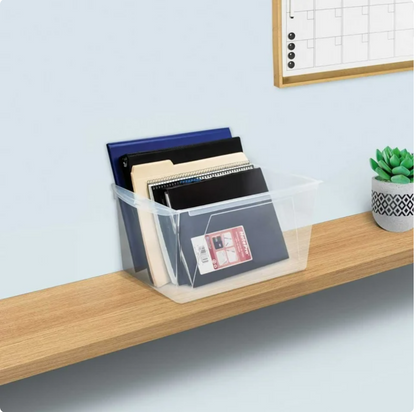 XL Clear Storage Bins 5pk - Bellso