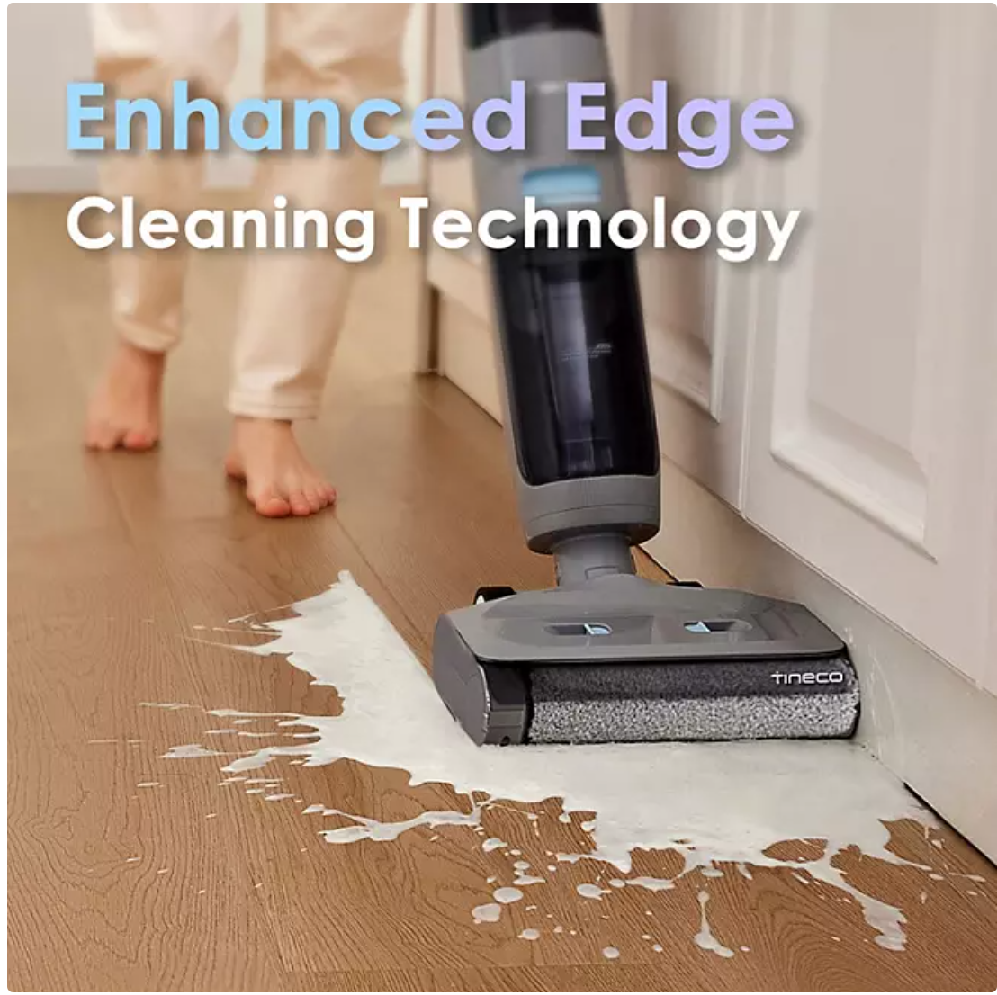 Tineco Go H2O Sense Cordless Wet/Dry Floor Washer with ILoop Sense Technology and Self-Cleaning Mode (GH303) - Grey - Bellso