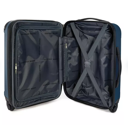Geoffrey Beene Tuscany Hardside Collection Luggage Set Navy - Bellso