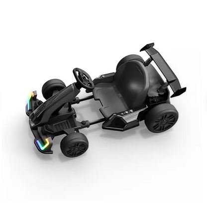 Jetson Volt X Steel Framed 24V Electric Go-Kart, 150lbs Capacity, Black New - Bellso