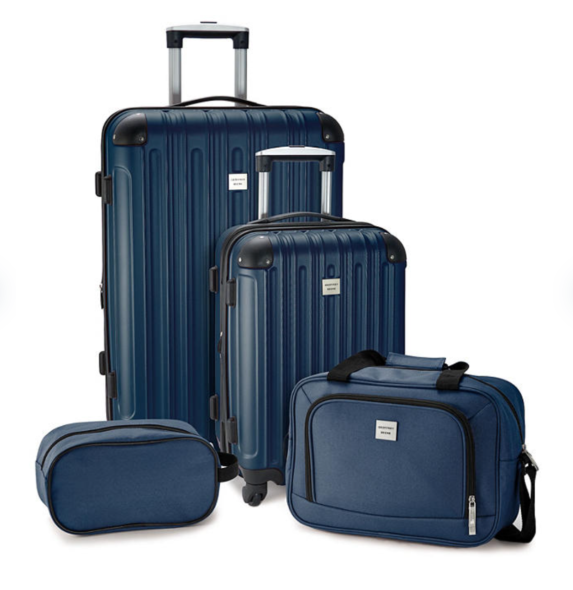 Geoffrey Beene Tuscany Hardside Collection Luggage Set Navy - Bellso