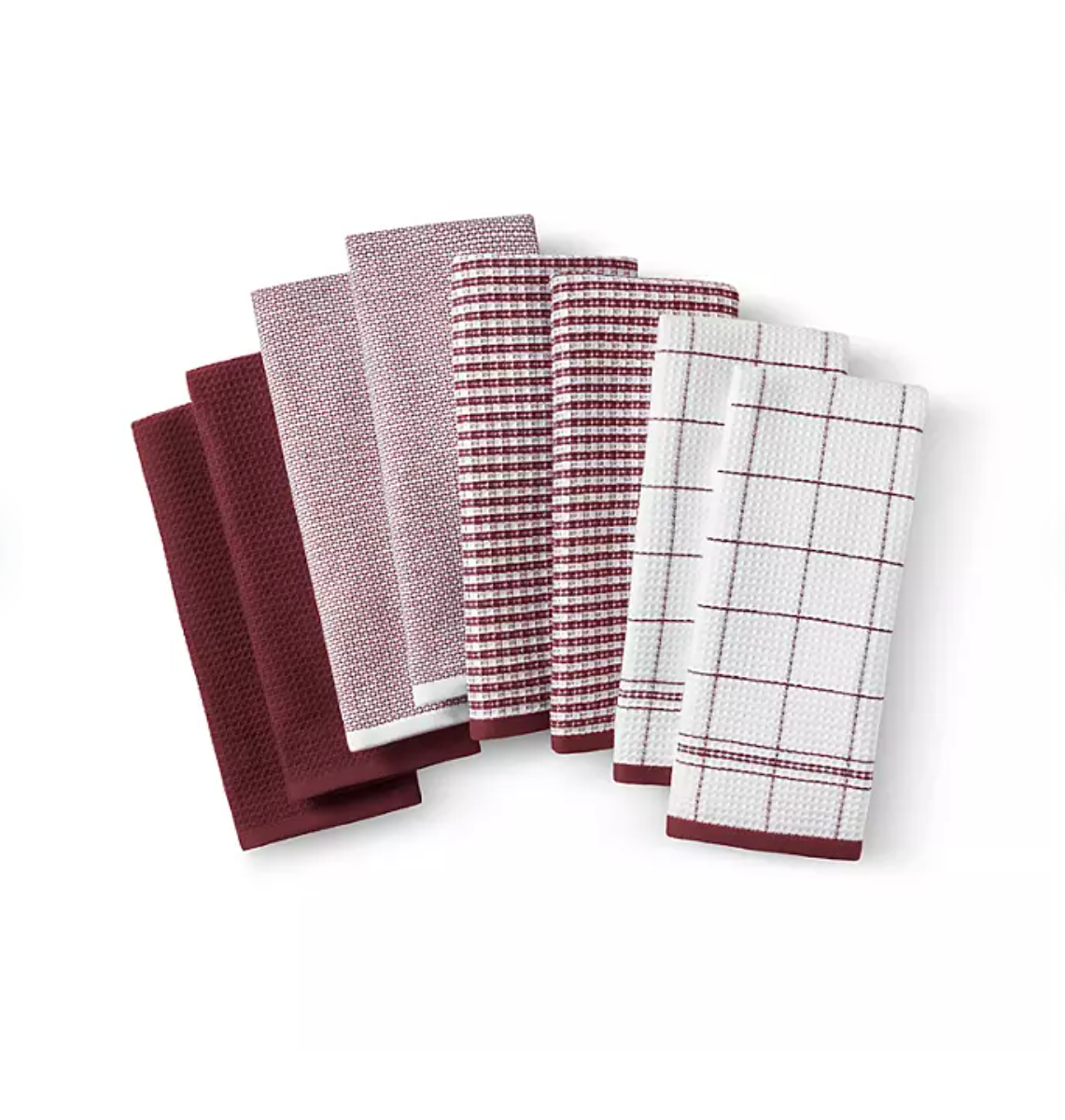 Member's Mark 8-Piece Leno Waffle Kitchen Towel Set - Bellso
