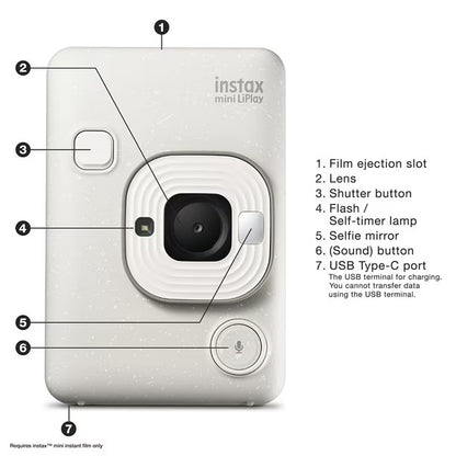 Instax Mini LiPlay Hybrid Camera Bundle - Bellso
