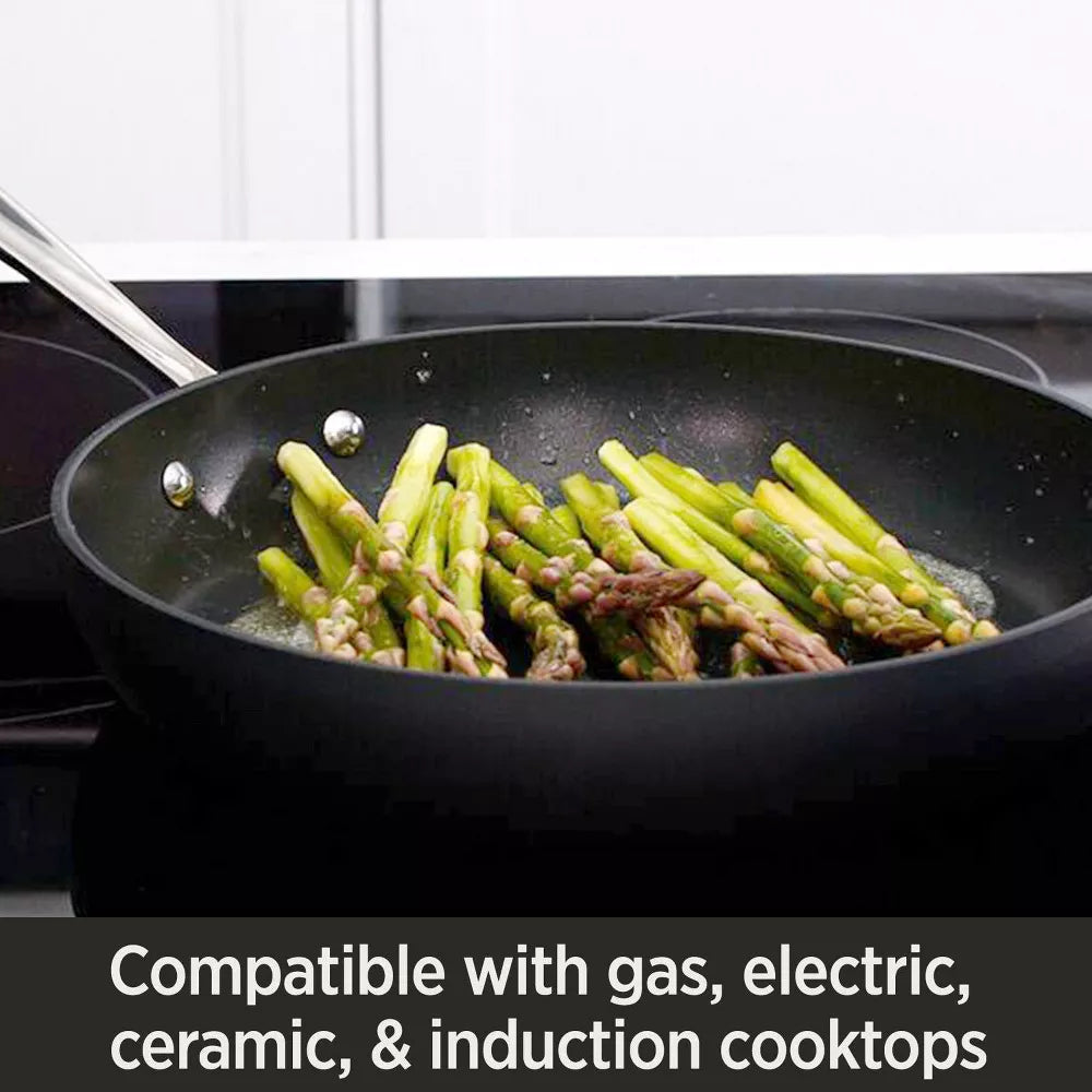 All-Clad Hard Anodized Nonstick Cookware, 2 Piece Fry Pan Set, 10.5 and 12 inch - Bellso
