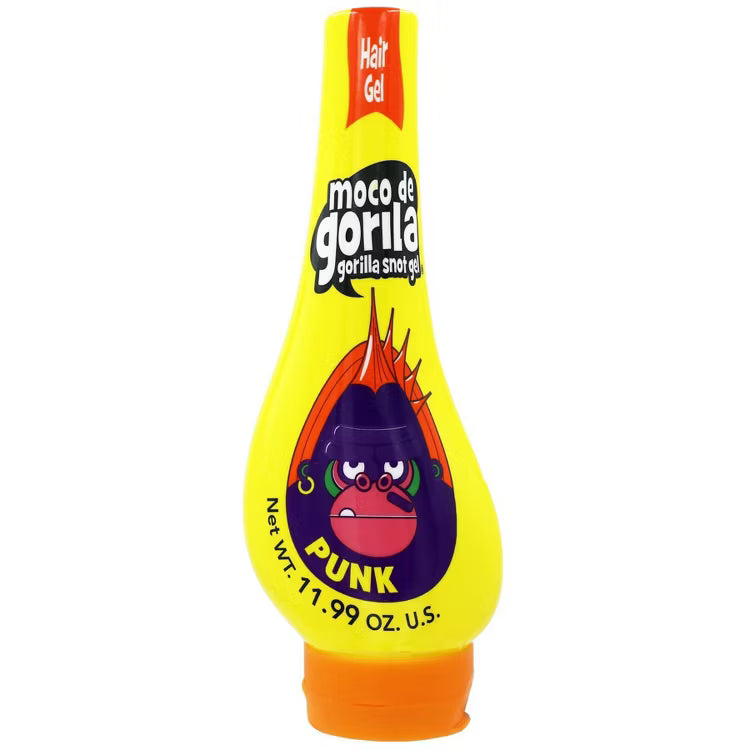 Moco De Gorila Snot Hair Gel Punk Yellow 11.99oz - Strong Hold Styling Gel for All Hair Types