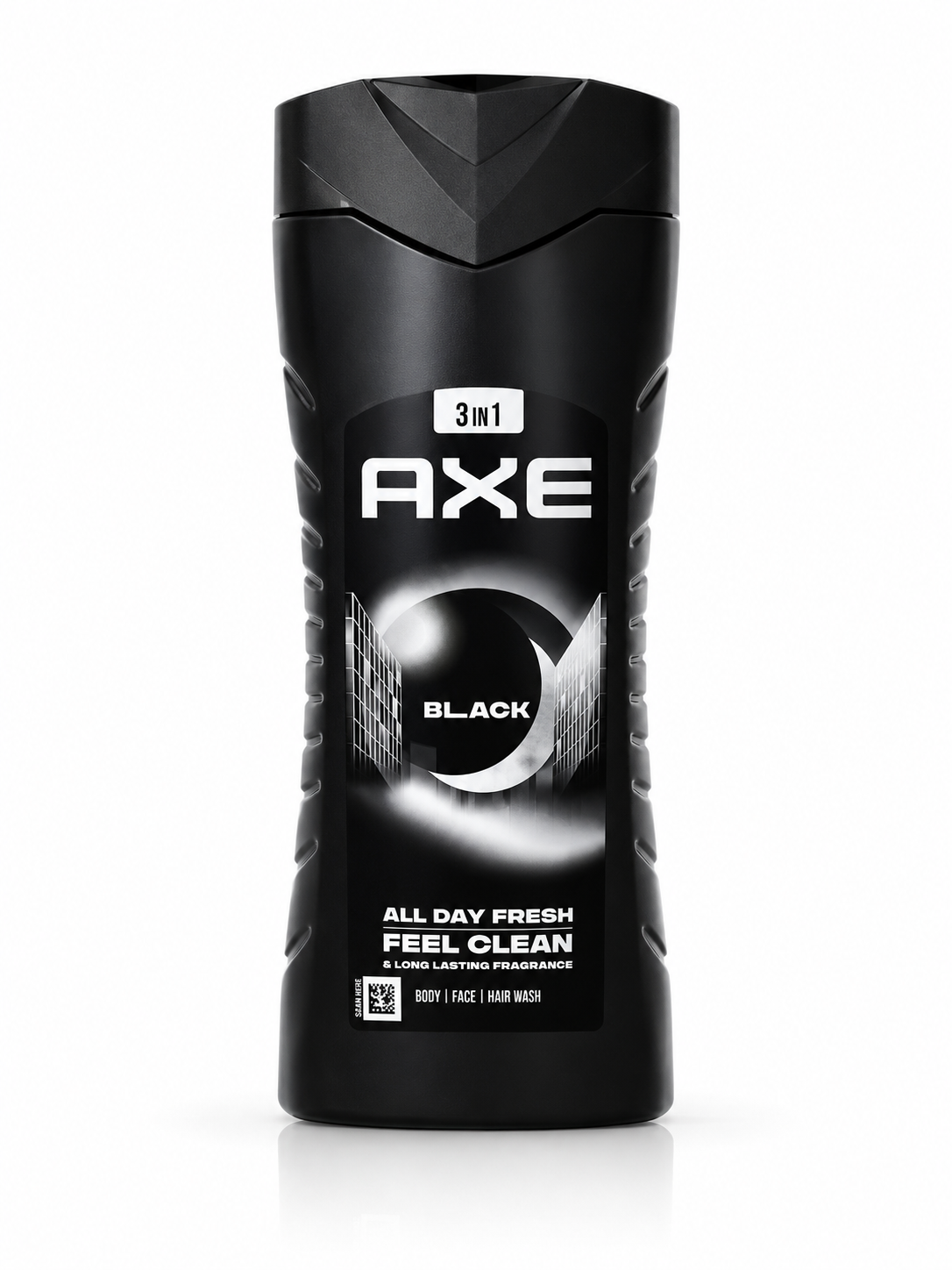 Axe Black 3in1 Body Face Hair Wash 400ml for Men Frozen Pear & Cedarwood
