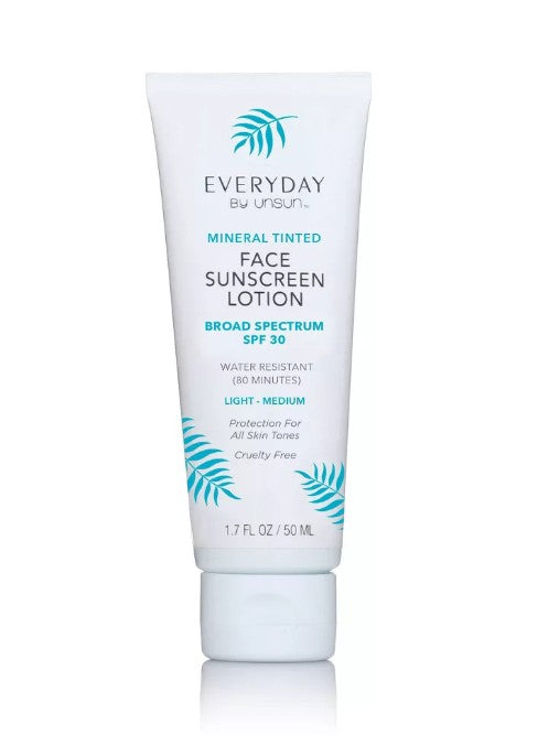 Unsun Cosmetics Mineral Tinted Face Sunscreen Lotion - Light/Medium - SPF 30 - 1.7 Fl Oz - Bellso