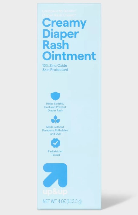 Creamy Diaper Rash Ointment - Zinc Oxide Aloe & Vitamin E - 4oz - up&up™ - Bellso