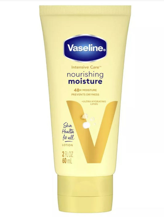 Vaseline Intensive Care Moisturizing Body Lotion with Oat Extract Nourishing Moisture, Travel Size - 2 Fl Oz - Bellso