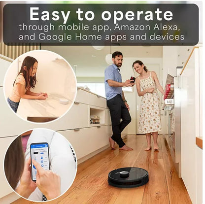 bObsweep Dustin Self-Emptying Robot Vacuum and Mop with 100-Day Dock - Bellso