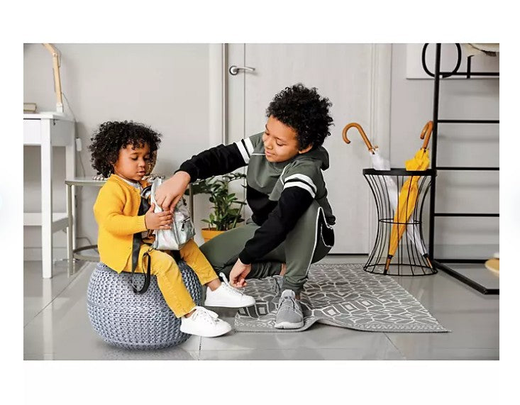 BirdRock Home Hand-Knitted Lightweight Pouf, Assorted Colors - Bellso