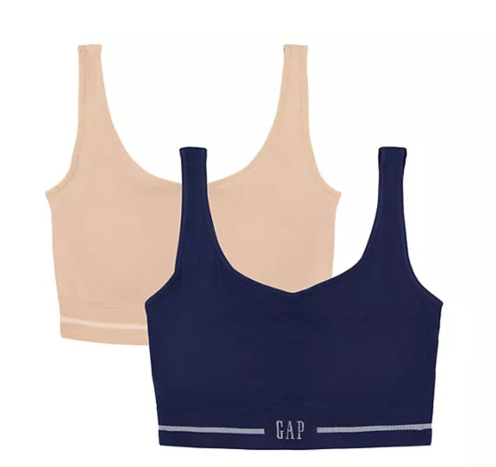 GapBody Women's 2-Pack Seamless Cotton Comfort Bra L - Bellso