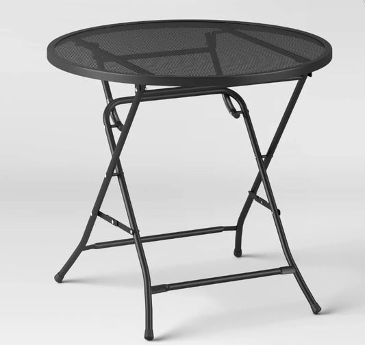 32" Metal Mesh Round Patio Bistro Table - Room Essentials - Bellso