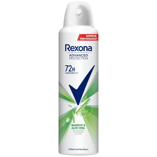 Rexona Women Underarm Deodorant Body Spray 200ml Bamboo & Aloe Vera